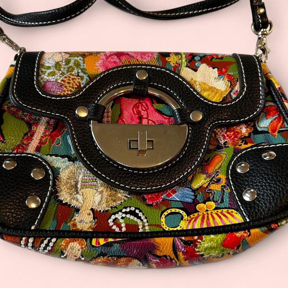 Sydney Love multicolored shoulder bag EUC Unique Design‎ Collector